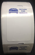Static Cling Return For Service White Labels For Thermal Printer Oil Change Quantity 1000 (2 Rolls) (A42)