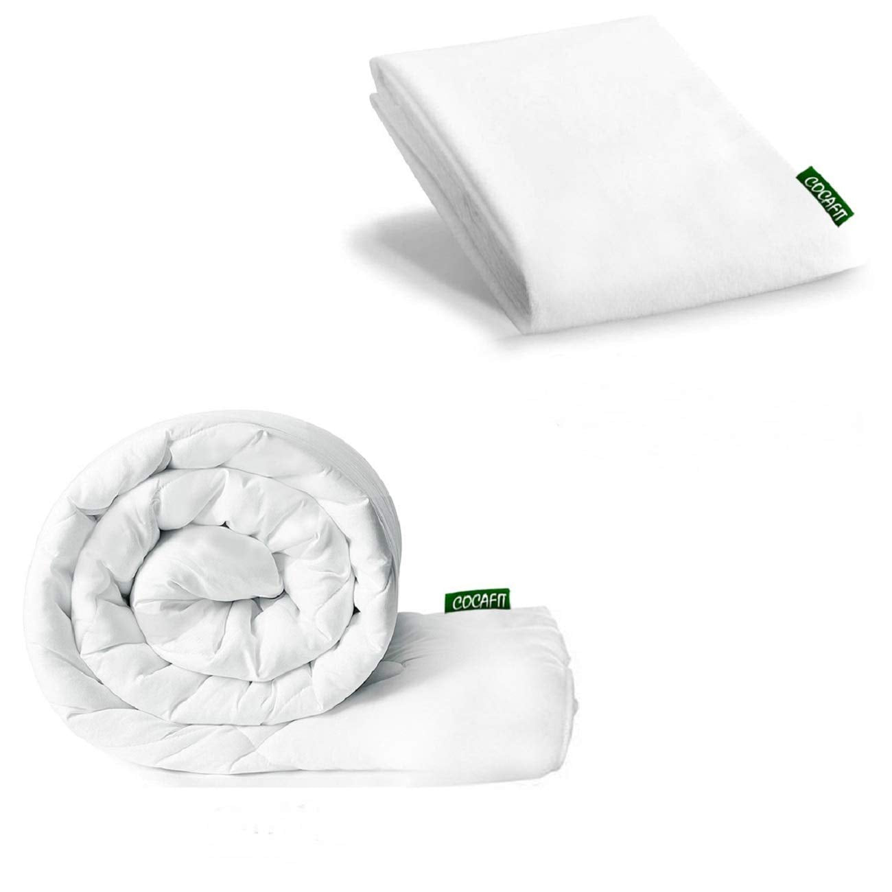 Coca Industries Microfiber 300 Tc Comforter (White_Single)