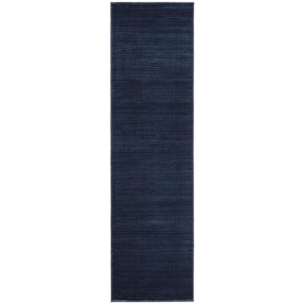 SAFAVIEH Vision Collection Runner Rug - 22 x 6, Navy, Modern Ombre Tonal Chic Design, Non-Shedding & Easy Care, Ideal for High