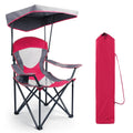 HIGH POINT SPORTS Heavy Duty Canopy Lounge Chair Sunshade Hiking Travel Chair, Foldable Canopy Shade Chair for Outdoor, Camping,