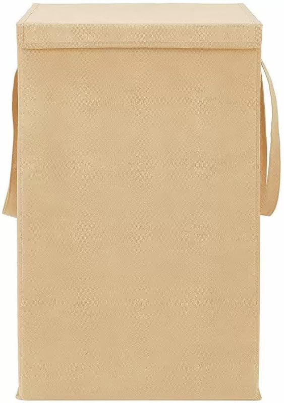 STORE MORE 68 L Solid Laundry Basket for Clothes With Lid Durable and Collapsible Laundry Storage Bag with Side Handles Clothes 