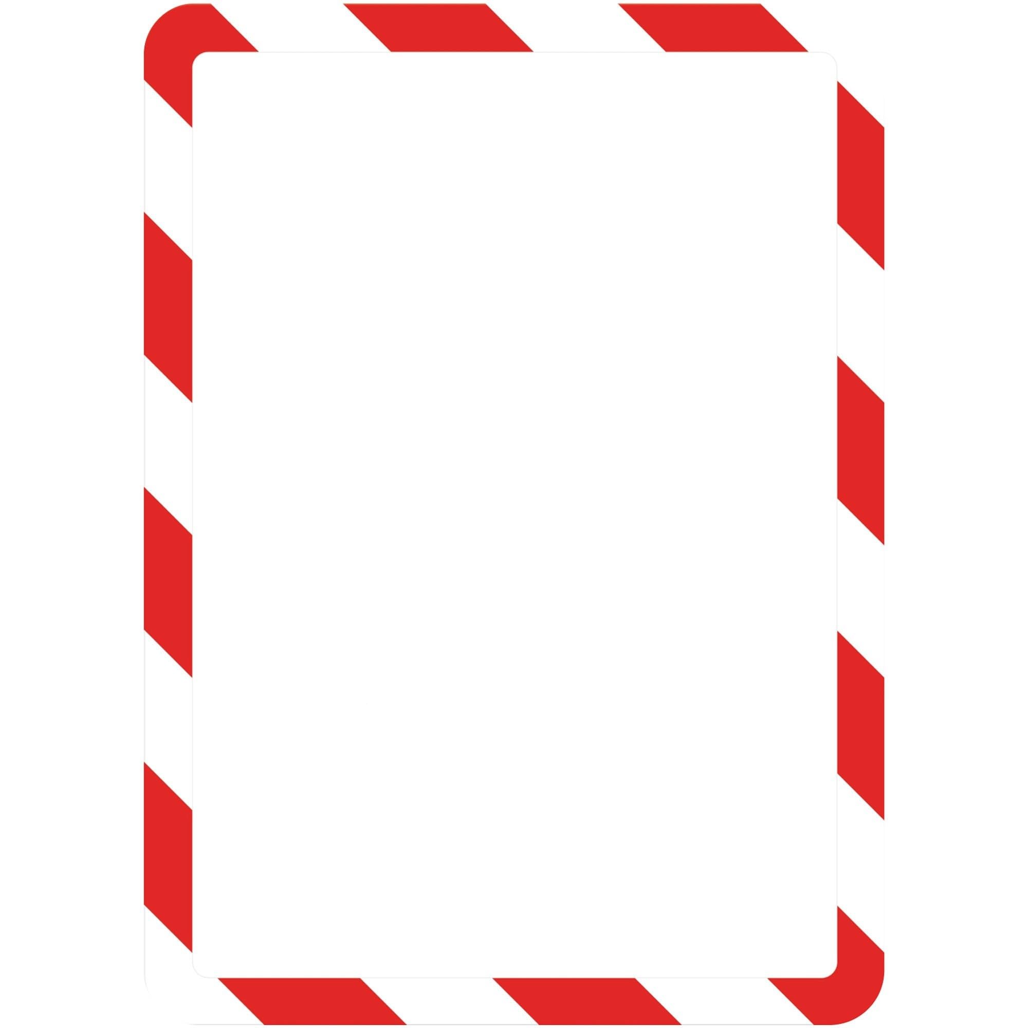 Tarifold Magnetic High-Visibility Insertable Safety Frame - 12.8" x 10.5" x - 2 / Pack - Red, White