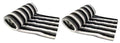 Wavva Polyester & Polyester Blend 500 TC Blanket (Single_Black and White) Pack of 2