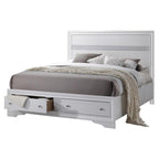 Best Quality Furniture CATHERINE Queen Bed Only Only, White