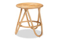 Baxton Studio Rinjani Modern Bohemian Natural Brown Rattan End Table