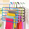 Squickle Multi Layer Pants Clothes Hanger Multy Wardrobe Storage Organiser Rack (50)