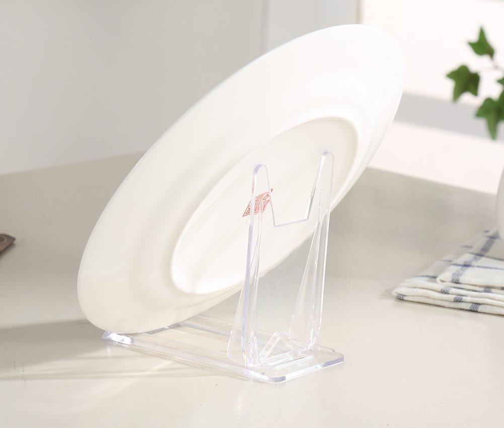 Artliving Two Part Adjustable Clear Acrylic Plastic Display Stand Easel (Set Of 6)