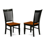 East West Furniture Lgwe9-Bch-W 9 Piece Modern Dining Table Set Includes A Rectangle Wooden Table With Butterfly Leaf And 8 Dining Chairs, 42X84 Inch, Black & Cherry