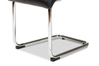 Baxton Studio Marlys Modern and Contemporary Black Faux Leather Upholstered Dining Chair