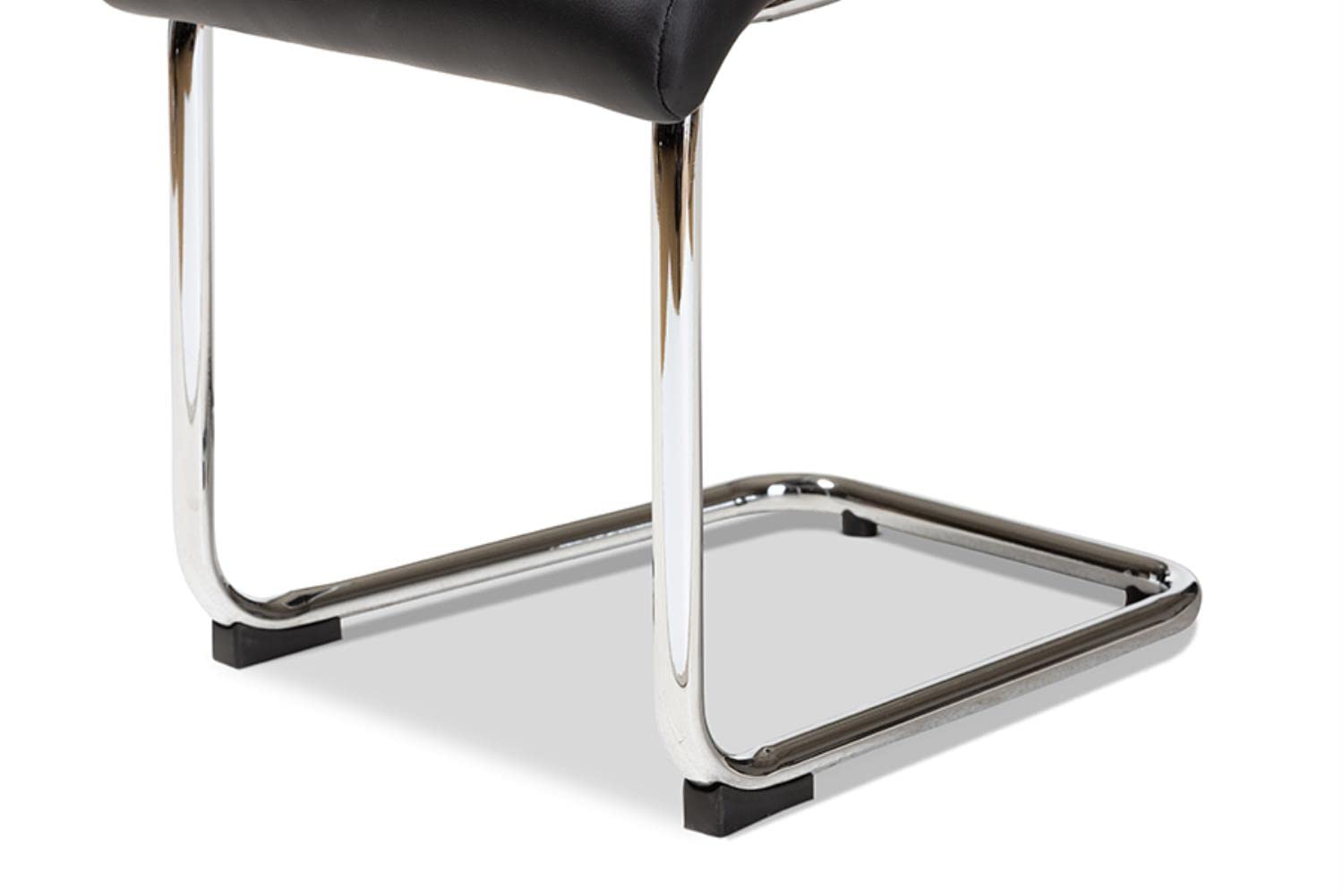 Baxton Studio Marlys Modern and Contemporary Black Faux Leather Upholstered Dining Chair