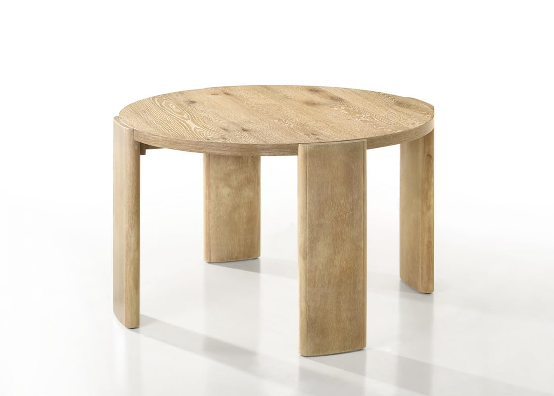 Bowen Oak Finish 47 Round Dining Table