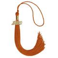 Endea Graduation Single Color Tassel with Gold Date Drop (Orange, 2020)