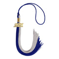 Endea Graduation Double Color Tassel with Gold Date Drop (Royal Blue/Grey, 2021)