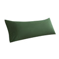 Whatsbedding Body Pillow Cover, Ultra Soft Microfiber Pillowcases, Breathable Long Pillow Case, Envelope Closure - Olive Green (
