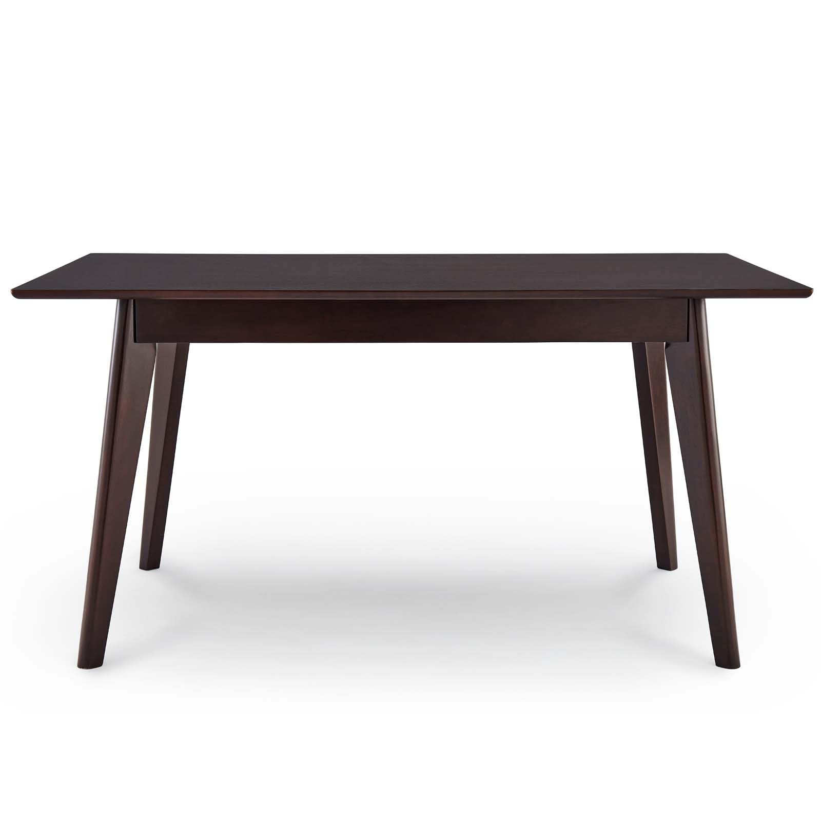 Modway Oracle 59" Rectangle Dining Table, Cappuccino