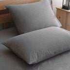 Premium Grey Pillowcases 6 Pack, King Size, Soft Brushed 1800 Thread Count Microfiber, Allergies Free, Wrinkle Resistant, Tailor