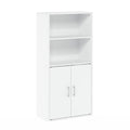 Furinno Pasir 4-Tier Storage Bookcase, Bookshelf, Multipurpose Shelf, White