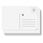 Sweetzer & Orange Blank Postcards For Mailing. 60 White 4X6, Mailable Postcards Set. Make Your Own Printable Postcards. 300Gsm P