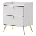 Acme Zeena 2-Drawer Wooden Nightstand in White