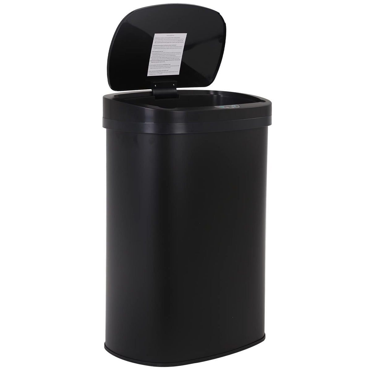 13 Gallon 50 Liter Garbage Can Kitchen Trash Can with Lid Automatic Sensor Touch Free Stainless Steel Waste Bin for Bathroom Bed