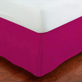 Full Size Luxury Tailored Bed Skirt 14'' Drop Pleated Styling Dust Ruffled Solid Hot Pink New
