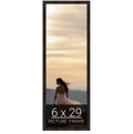 wallsthatspeak 6x29 Espresso Brown Picture Frame for Puzzles Posters Photos or Artwork