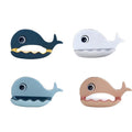 Oblivion Soap Holder for Bathroom 4 Pc  Multicolor Double Layer Fish Shape Box Self Drain Design Soap Holder for Wash Basin, Si