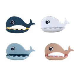 Oblivion Soap Holder for Bathroom 4 Pc  Multicolor Double Layer Fish Shape Box Self Drain Design Soap Holder for Wash Basin, Si