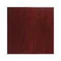 Flash Furniture 36'' Square High-Gloss Mahogany Resin Table Top with 2'' Thick Drop-Lip