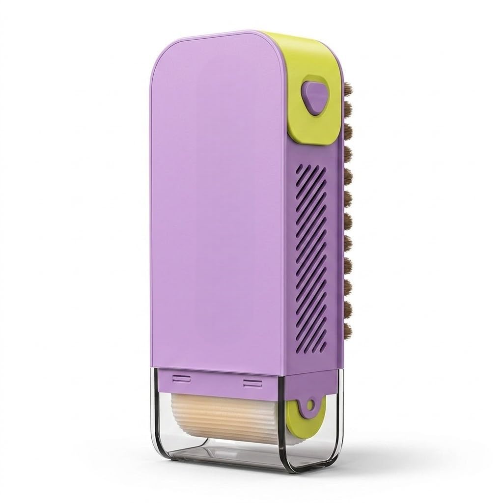 Hetzon Sales Multipurpose 3 In 1 Soap Holder With Built In Scrub Brush Portable Soap Storage Case And Cleaning Brush For Bathroo