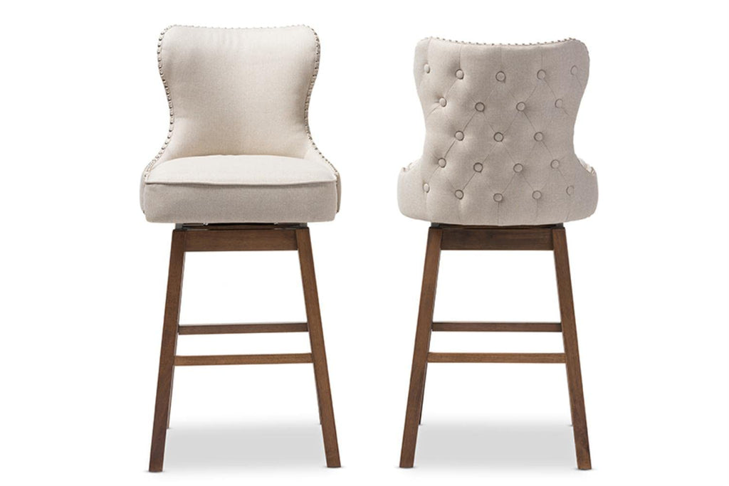Gradisca Swivel Barstool in Light Beige (only 1 chair )