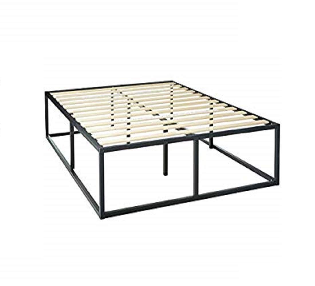 ZINUS Joseph Metal Platforma Bed Frame, Mattress Foundation, Wood Slat Support, No Box Spring Needed, Sturdy Steel Structure, Fu