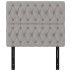 vidaXL 2-Piece Light Gray Fabric Headboards | Classic Design | Durable Material | Easy Assembly | Suitable for Any Bedroom