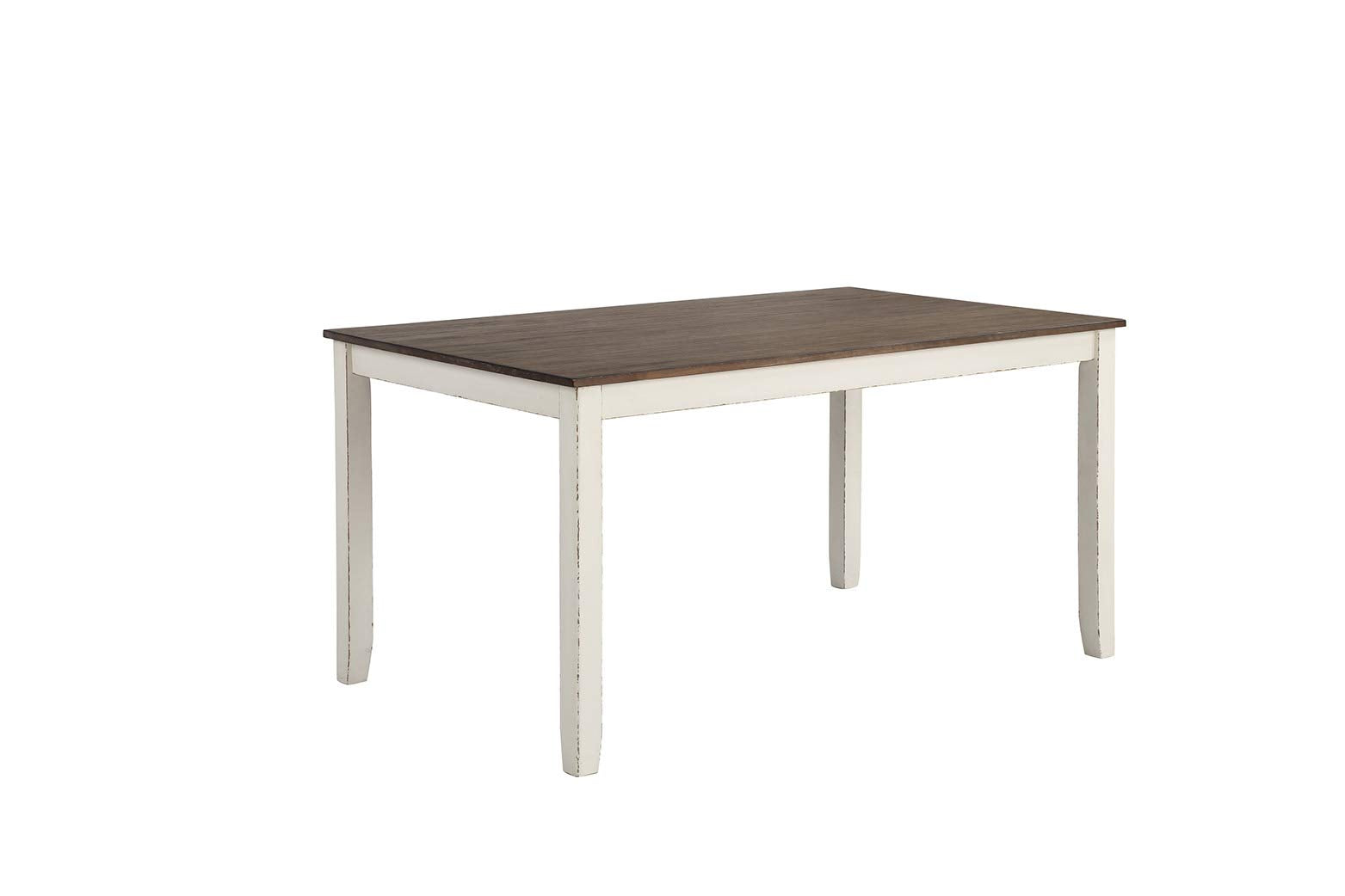 Coaster Home Furnishings Fortress 7-Piece Dining Set Chestnut and Vintage White