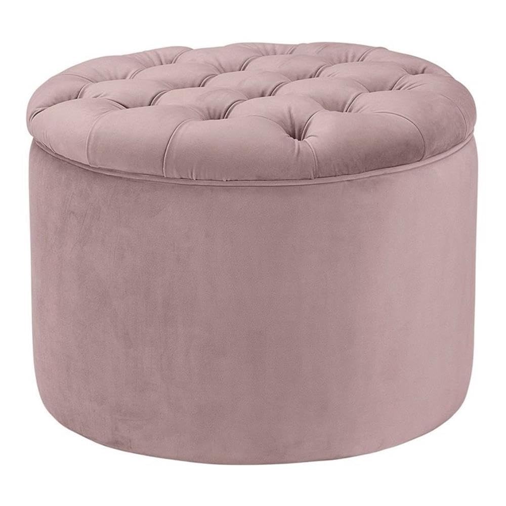 Tov Furniture Queen Mauve Velvet Storage Ottoman