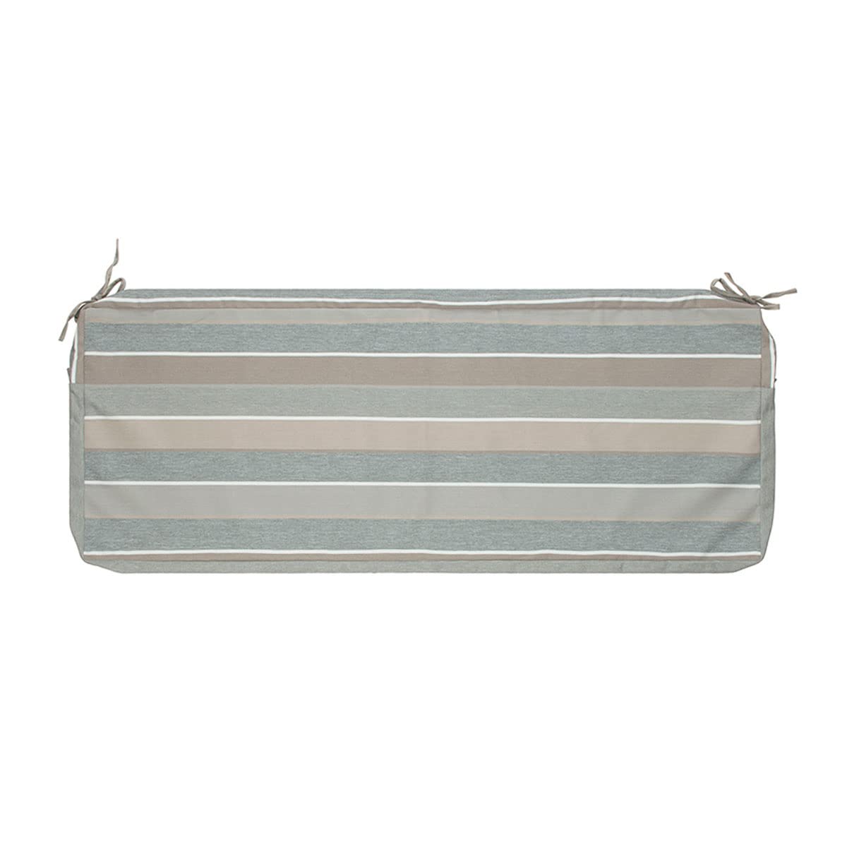 Outdoor Bench Cushion Cover 54 X18 X 3 Inch,Waterproof Cover With Zipper&Ties,Fade-Resistant Slipcover,Patio Porch Swing Cushion