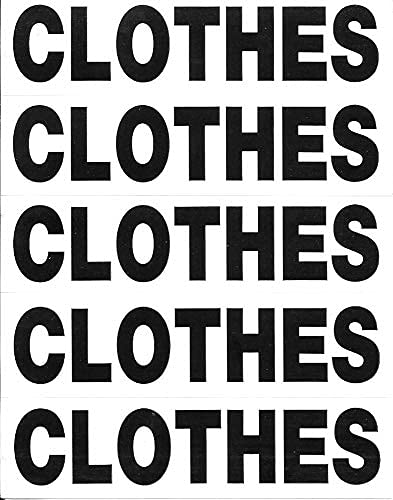 Tag-A-Room Box Content Moving Label (Clothes)