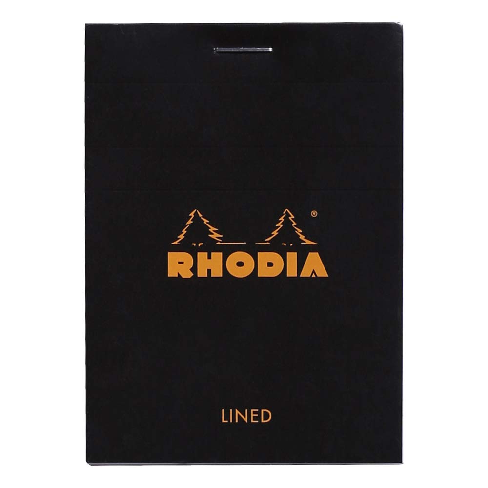 Rhodia Notepad, No11 A7, Lined - Black