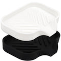 Yasmen Silicone Bathroom Soap Dishes, Sink Sponge Holder for Kitchen, 2Pcs Rubber Soap Dish with Drain, Shower Soap Sponge Tray,
