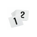 TableCraft TN100 Number Card Sign Set, 4, 1-100, Hand wash only, Plastic