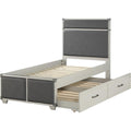 Acme Orchest Wood Twin Trundle with Casters in Gray