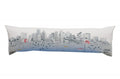 HomeRoots Cream 45' White Boston Daylight Skyline Lumbar Decorative Pillow