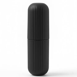 XML Capsule Shape Travel Toothbrush Toothpaste Case Cover Holder Portable Toothbrush Storage Plastic Toothbrush Holder (Black) (