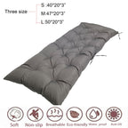 Eoieov Indoor Bench Cushion Dark Grey Thicken Wricker Seat Cushion For Garden Furniture Patio Tufted Bench Cushions For Outdoor