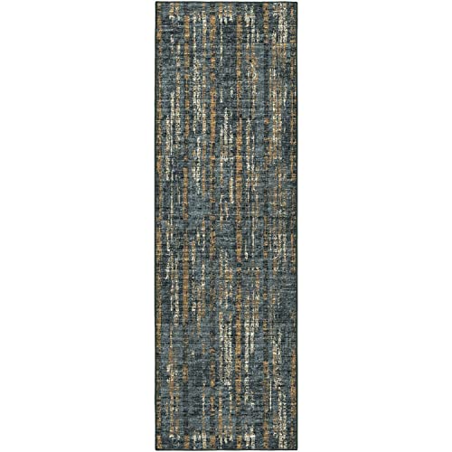 Winslow Wl6 Black Transitional Rug Runner 2' 6" X 12'