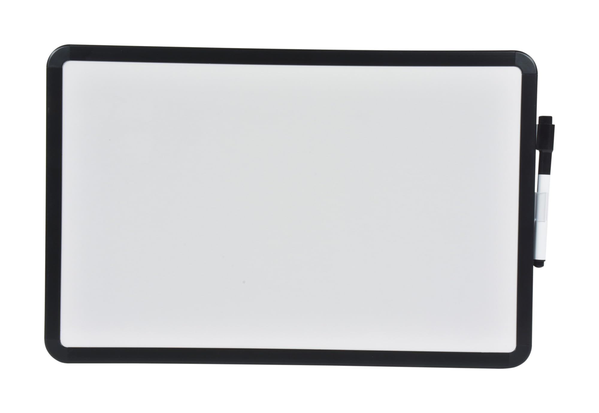 School Smart Dry Erase Board With Marker, Black Frame, 11 X 17 Inches