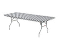 Kwik-Covers 6' Rectangle Plastic Table Covers 30' X 72', Bundle Of 5 (Black & White Check)