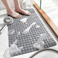 CYROX Extra Large Bath Tub Rug, Drain Holes and Suction Cups to Keep Floor Clean, Soft on Feet, Bathroom Accessories, Machine Wa