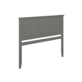AFI, Madison King Solid Wood Panel Headboard with Attachable Charger, Grey