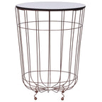 vidaXL Coffee Table Gold Ø 15.7"